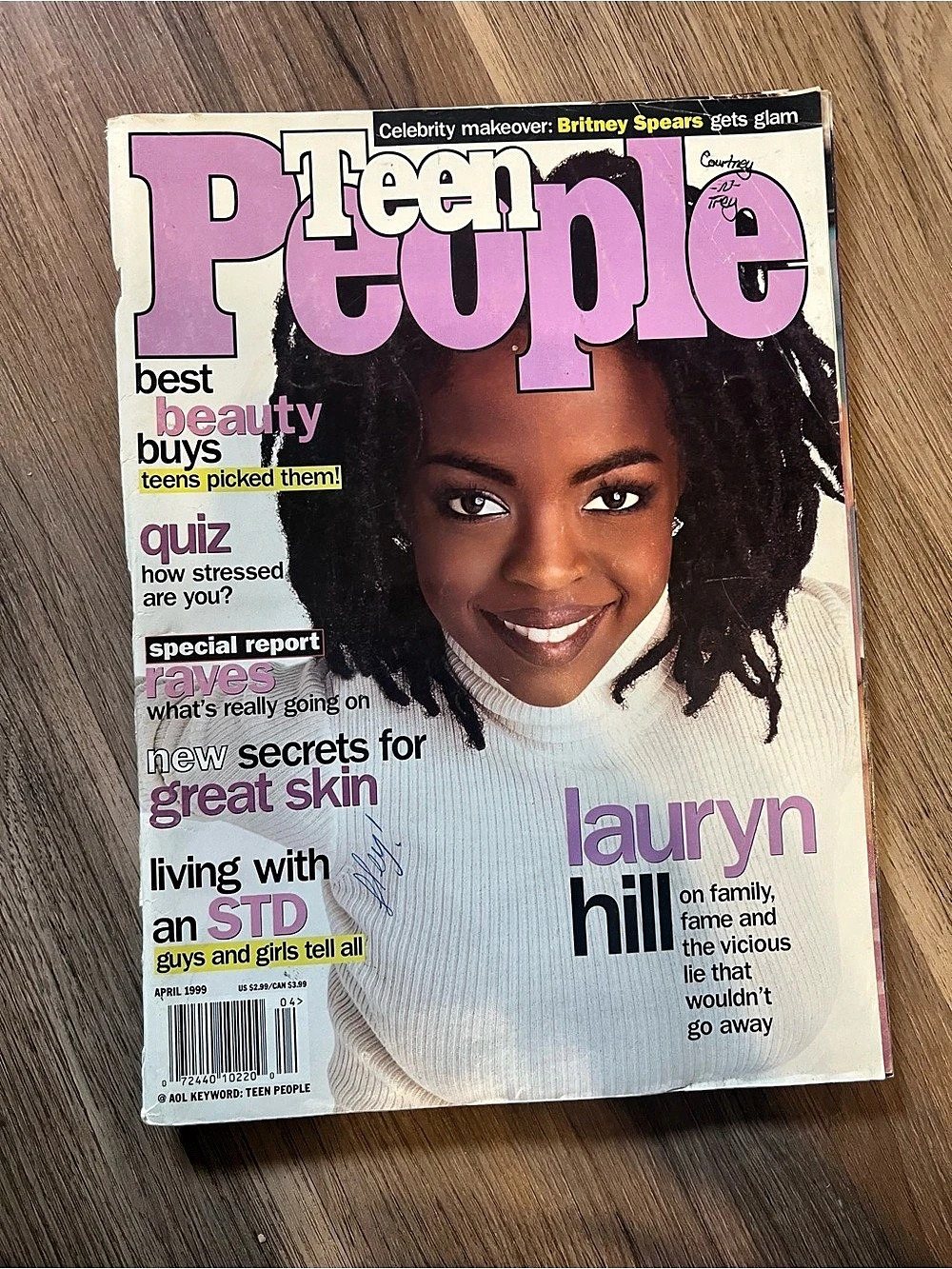 Vintage Teen People Magazine April 1999 Lauryn Hill Cover